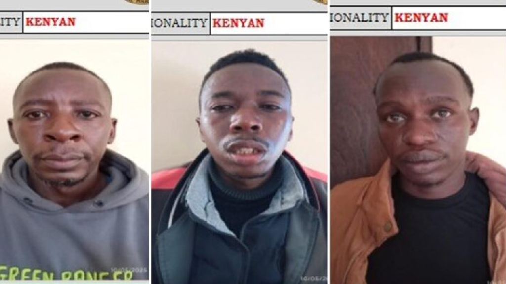 Three robbers arrested over a robbery incident in Athi River, gun recovered