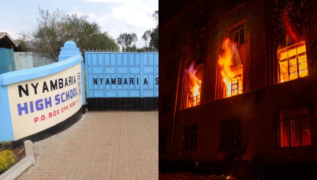 Fire destroys dormitory at Nyambaria Boys High School