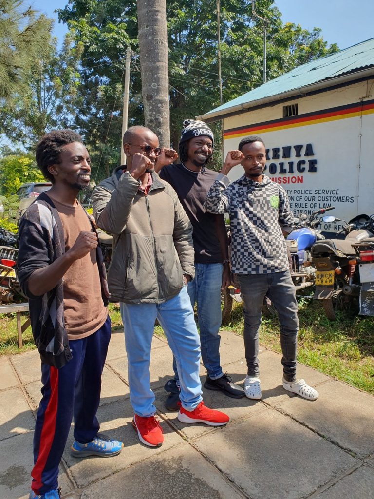 Four Kenyan filmmakers arrested Friday, released