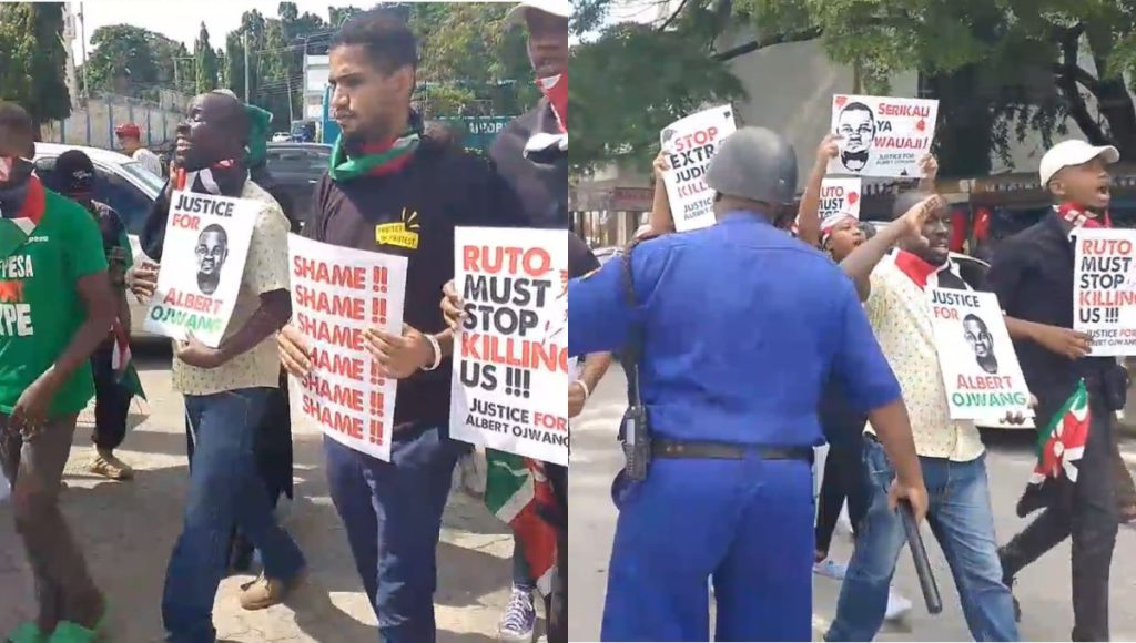 Two activists arrested in Mombasa during protests over blogger Ojwang’s death