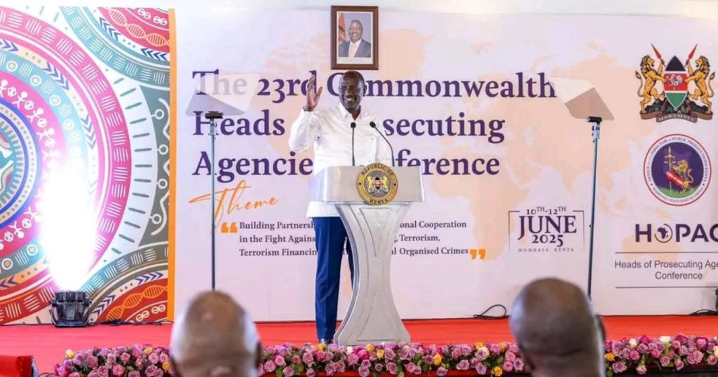 ‎President Ruto urges global prosecutorial cooperation to tackle complex criminal threats