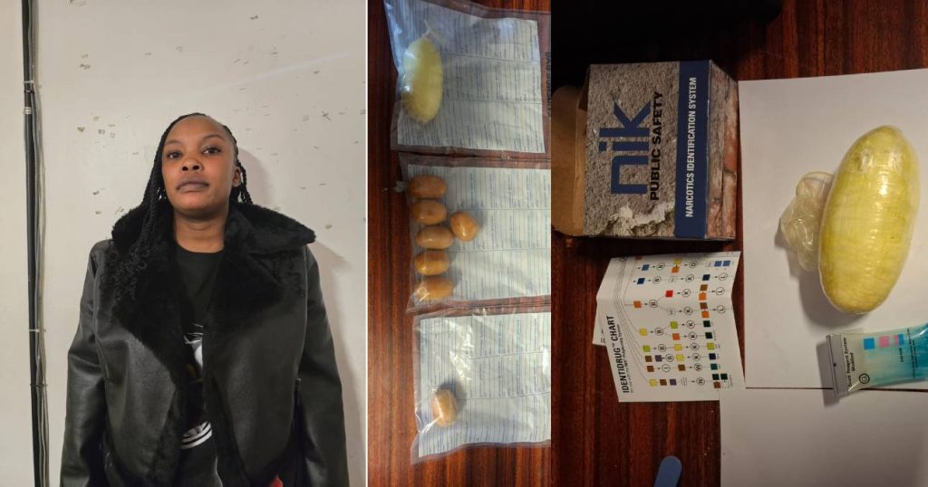 Trafficker busted at JKIA with 626 grams of cocaine in ingested pellets