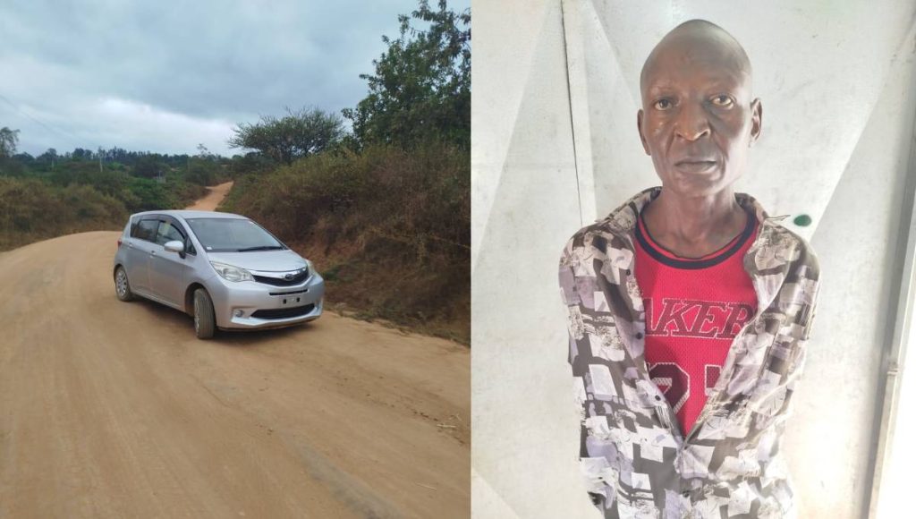 Makindu police arrest key suspect in highway carjacking, stolen subaru recovered