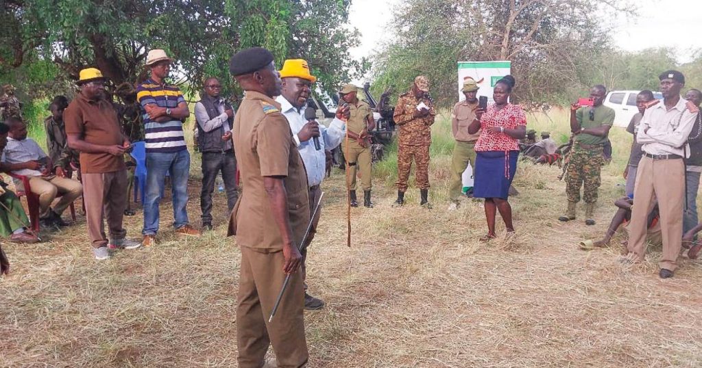 Police lead peace talks during recovery of stolen livestock at Kenya-Uganda border