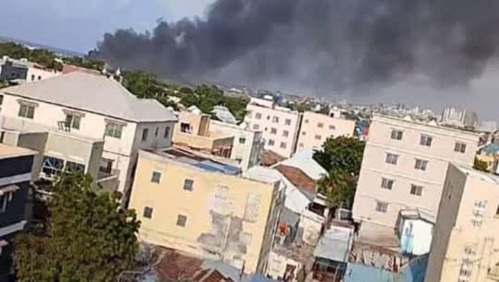 African Union Military helicopter crashes in Mogadishu,Somalia